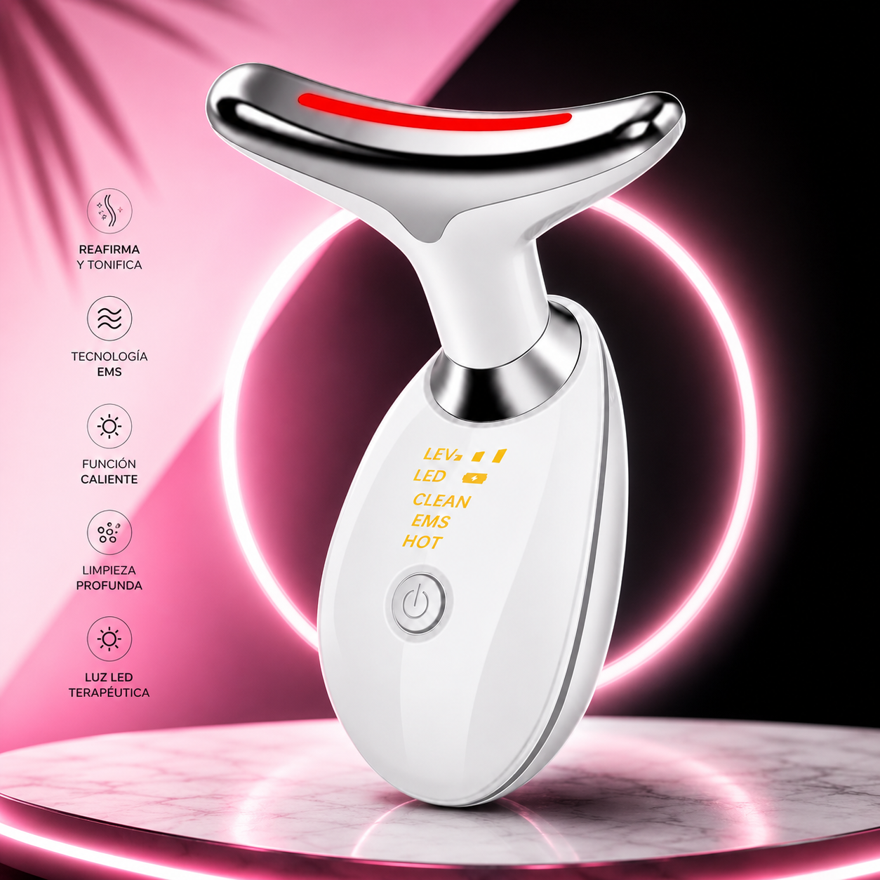 ✨ Sculpt, Lift & Glow From Home ✨

Discover the secret to firmer, more radiant-looking skin with our 7-In-1 Neck & Face Massager. Designed for women who love effortless beauty and self-care, this elegant skincare device combines advanced technology with a